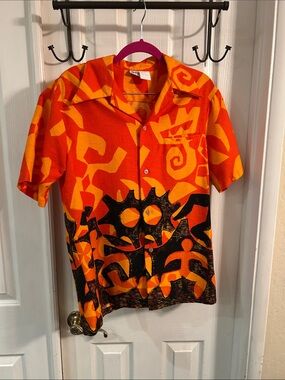 Men’s vintage Lehua Hawaiian shirt size M